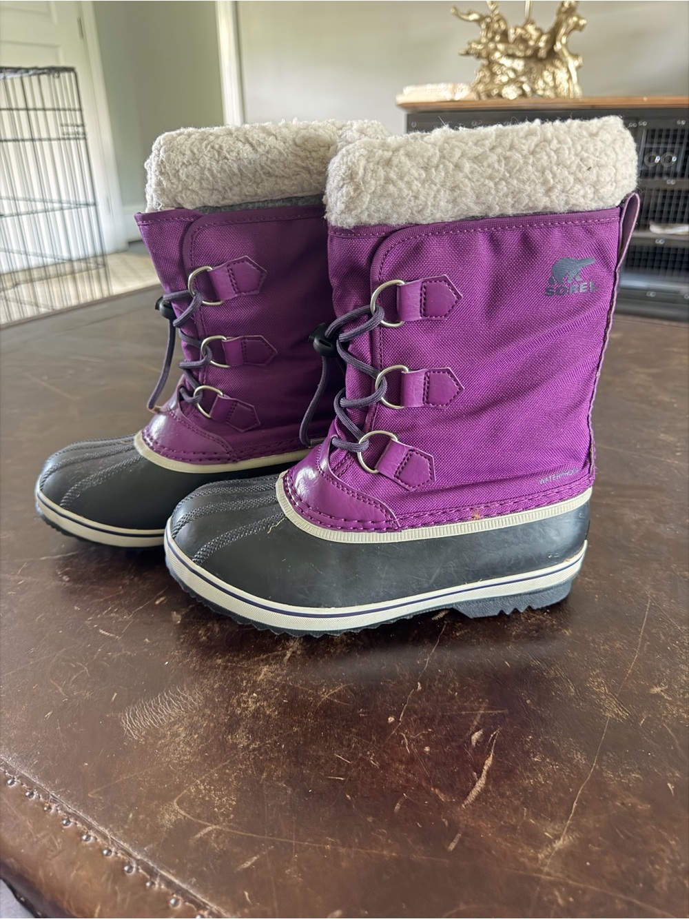 Sorel Kids Purple and Black Winter Boots